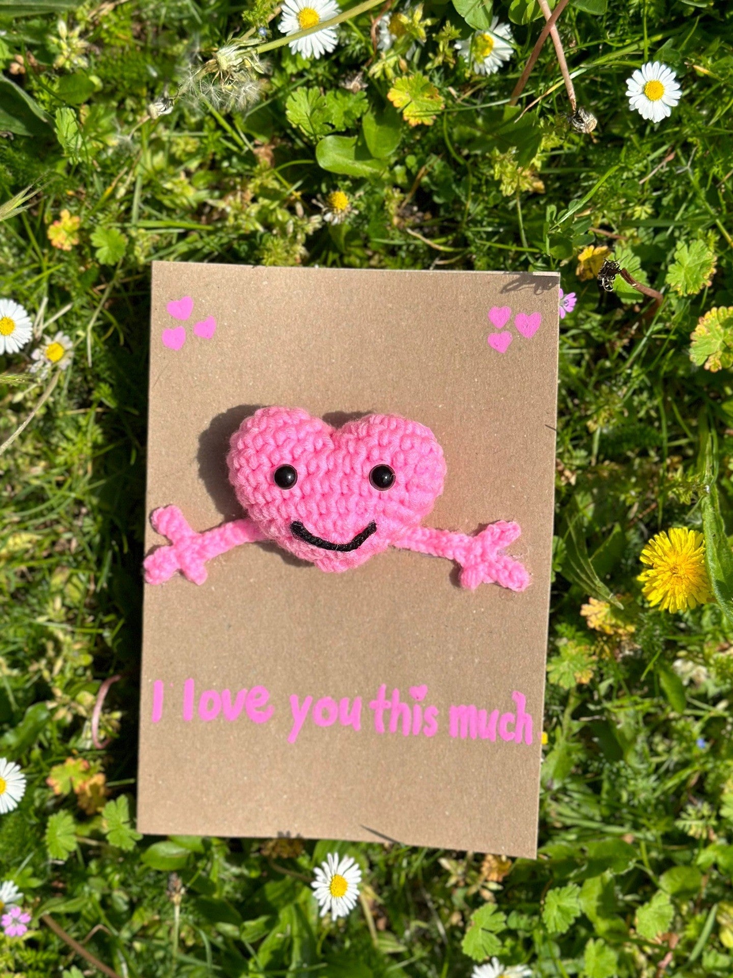 Timeless Love Hand-Stitched Greeting Card