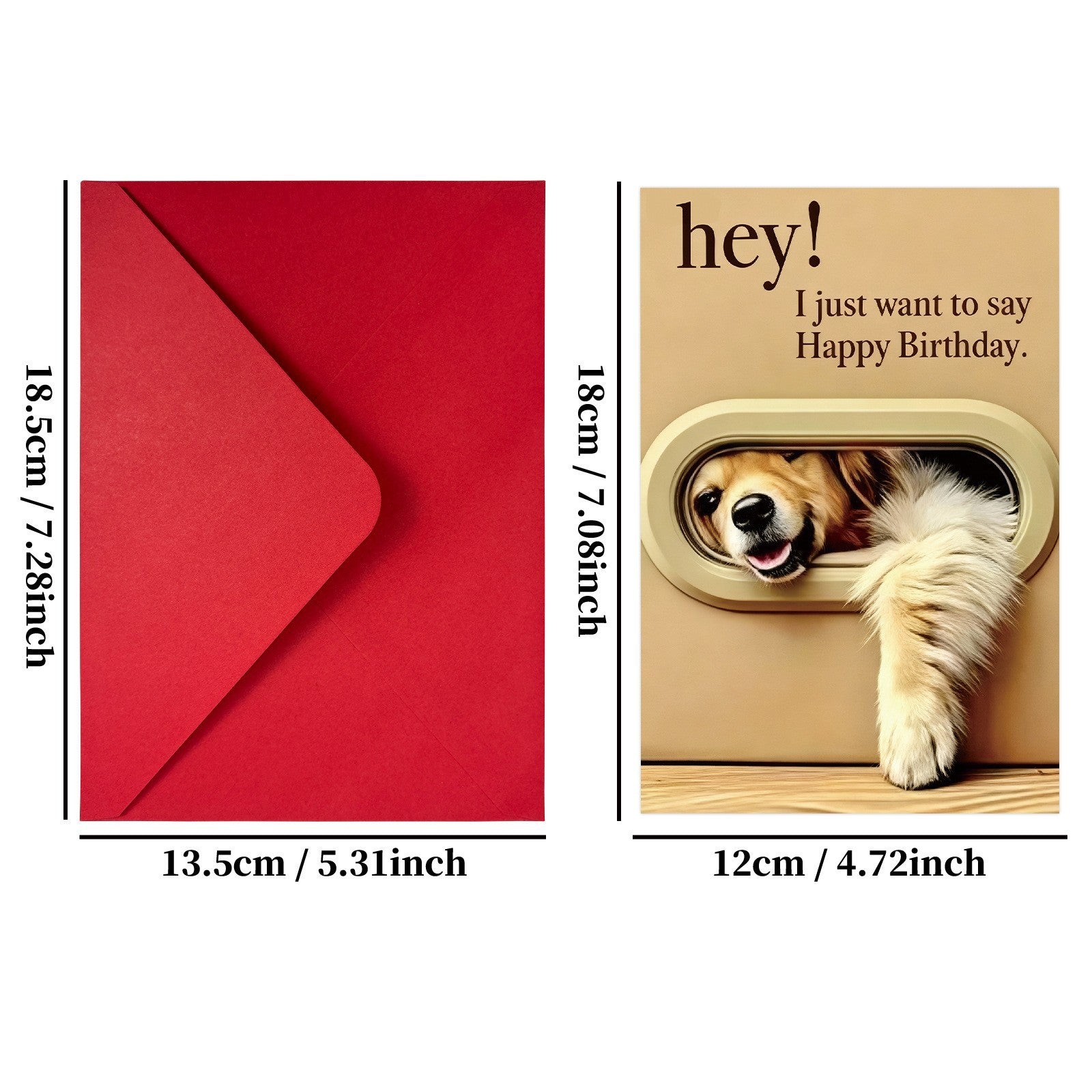 Cute Peeking Animal Happy Birthday Greeting Card