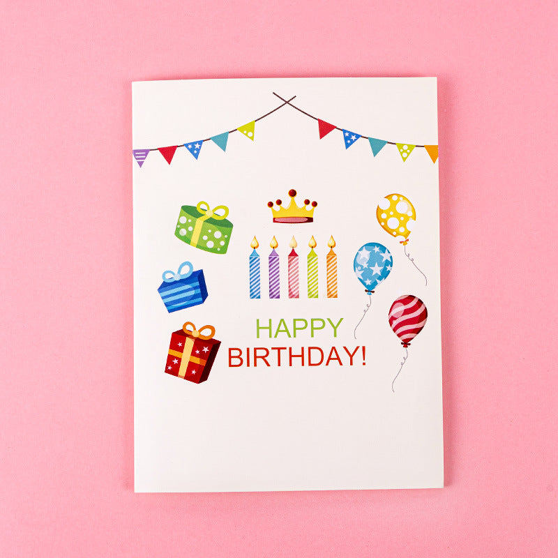 Magical Blow-Sensing Musical Birthday Pop-Up Card