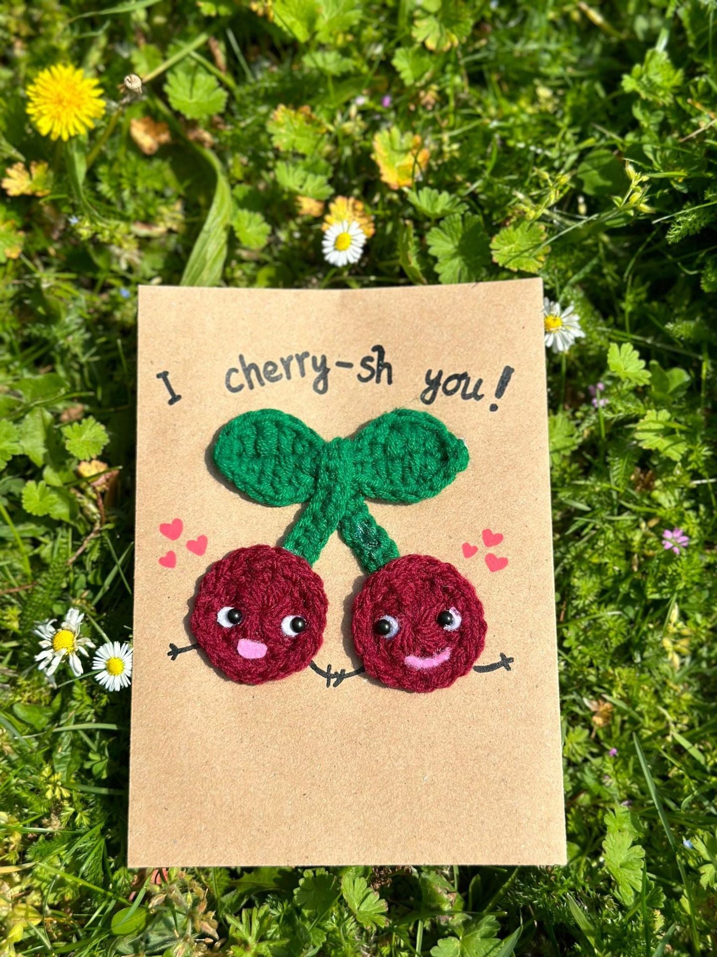 Timeless Love Hand-Stitched Greeting Card