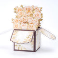Champagne Rose 3D Pop-Up Box Card