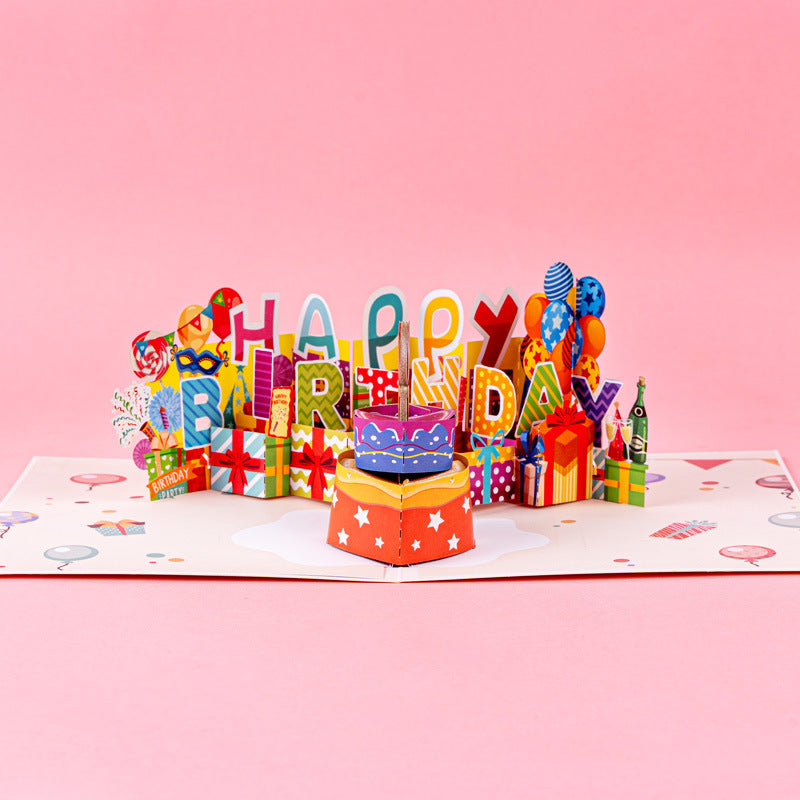 Magical Blow-Sensing Musical Birthday Pop-Up Card