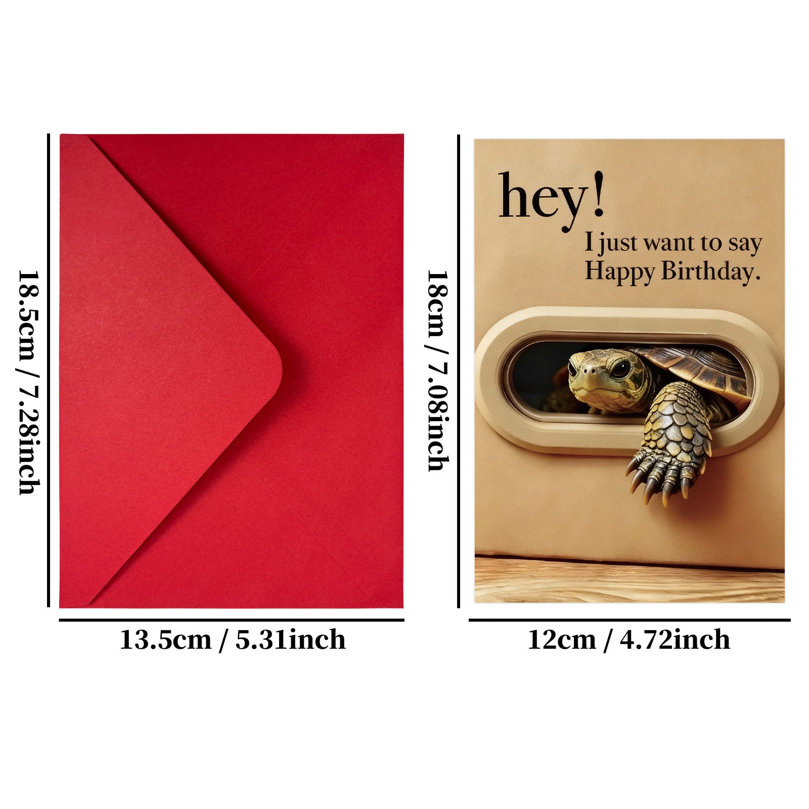 Cute Peeking Animal Happy Birthday Greeting Card