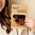Cute Peeking Animal Happy Birthday Greeting Card