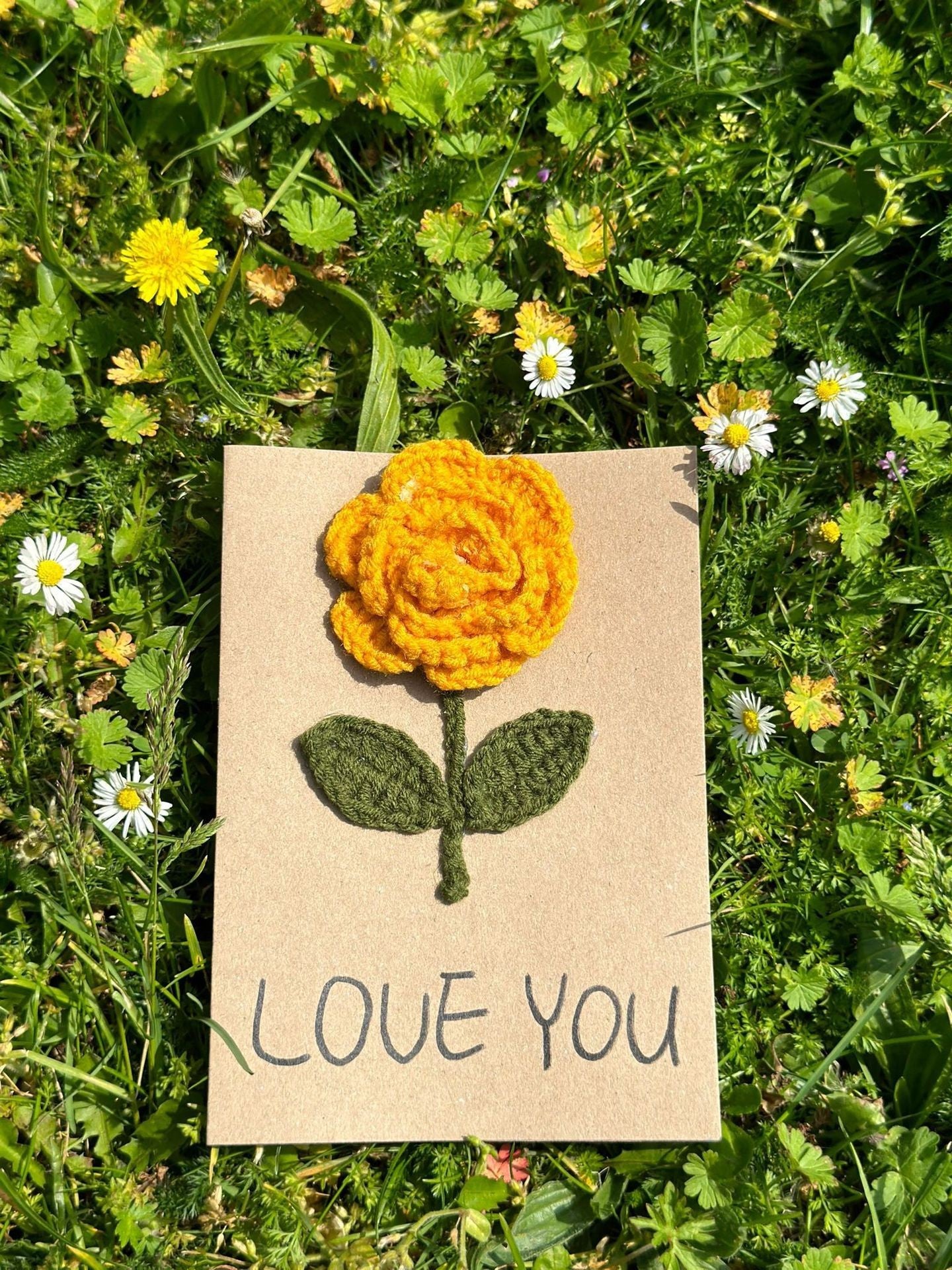 Timeless Love Hand-Stitched Greeting Card
