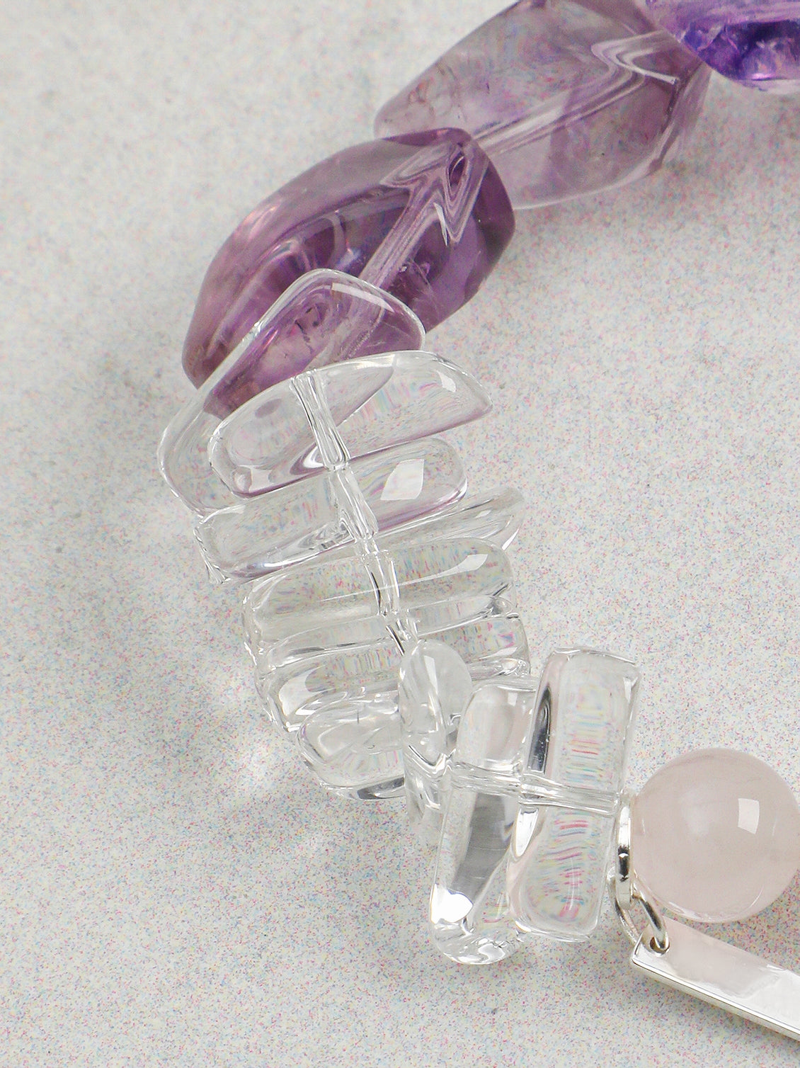 Blush Serenity — Rose Quartz & Amethyst Bracelet