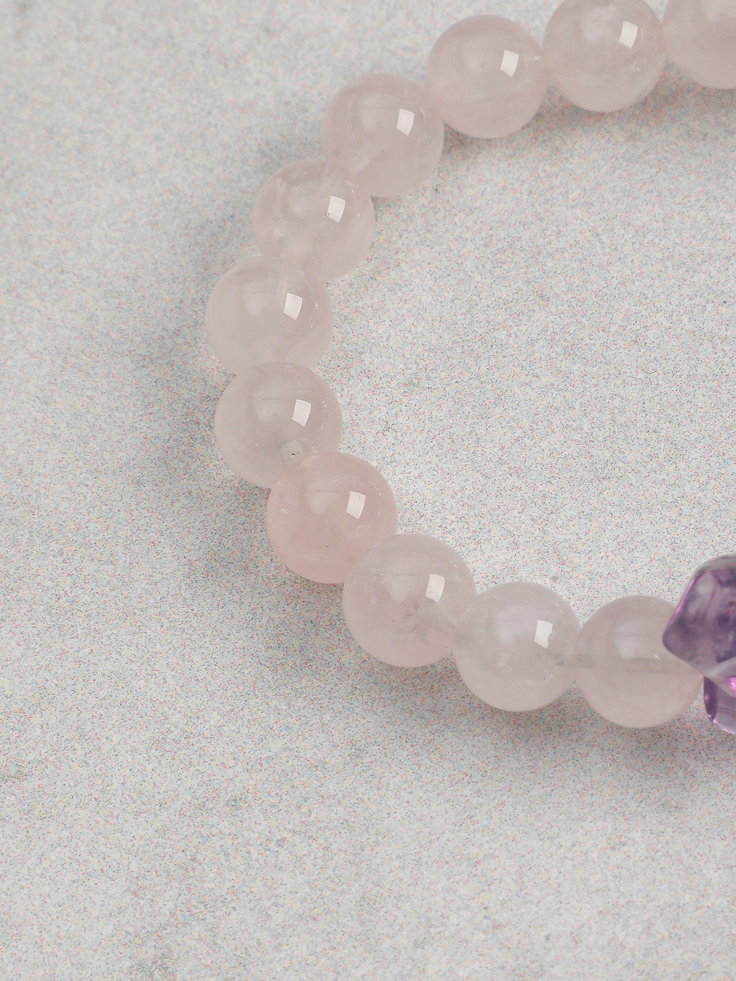 Blush Serenity — Rose Quartz & Amethyst Bracelet
