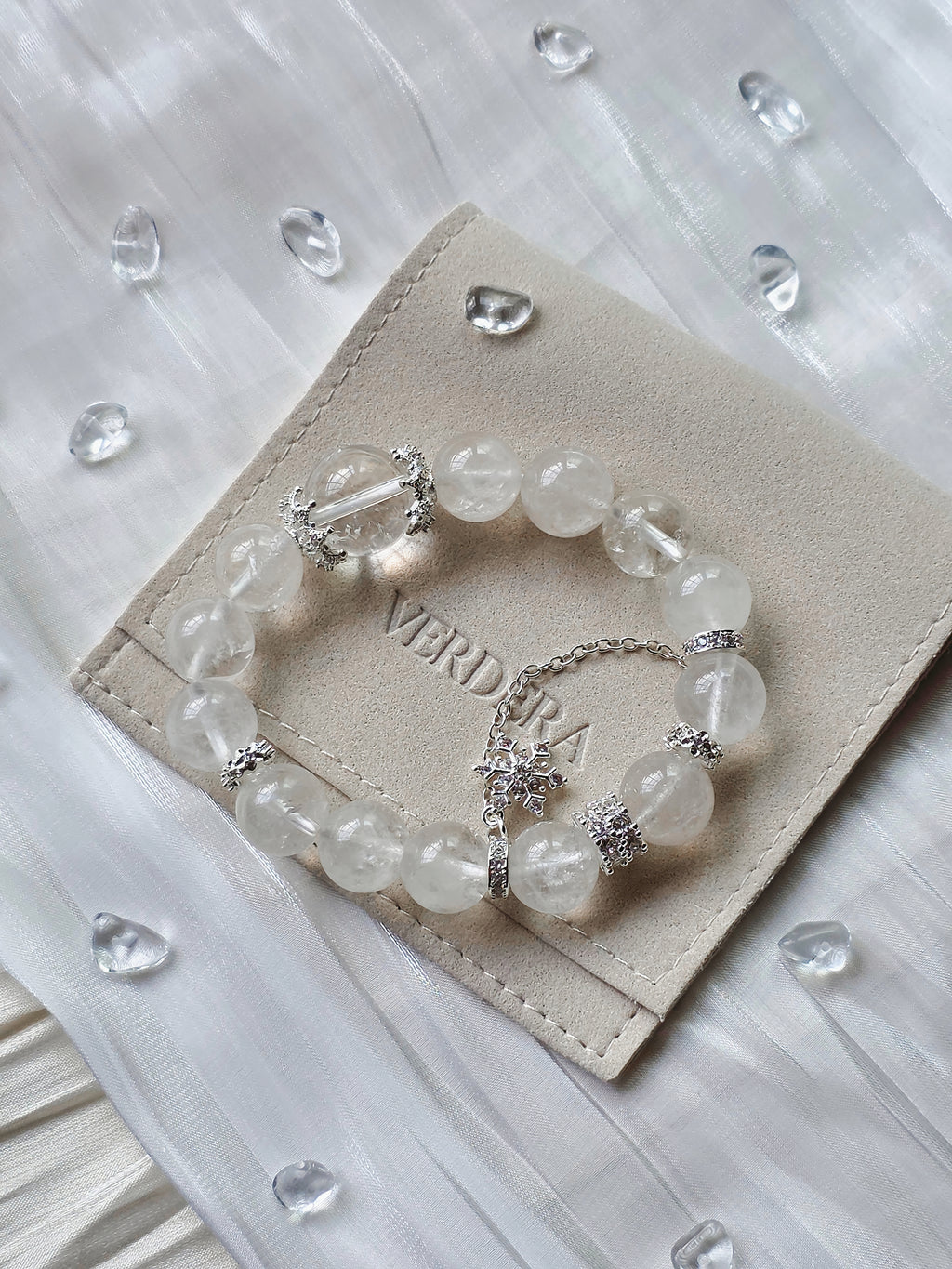 Snowlight Grace — Like light resting on fresh snow.