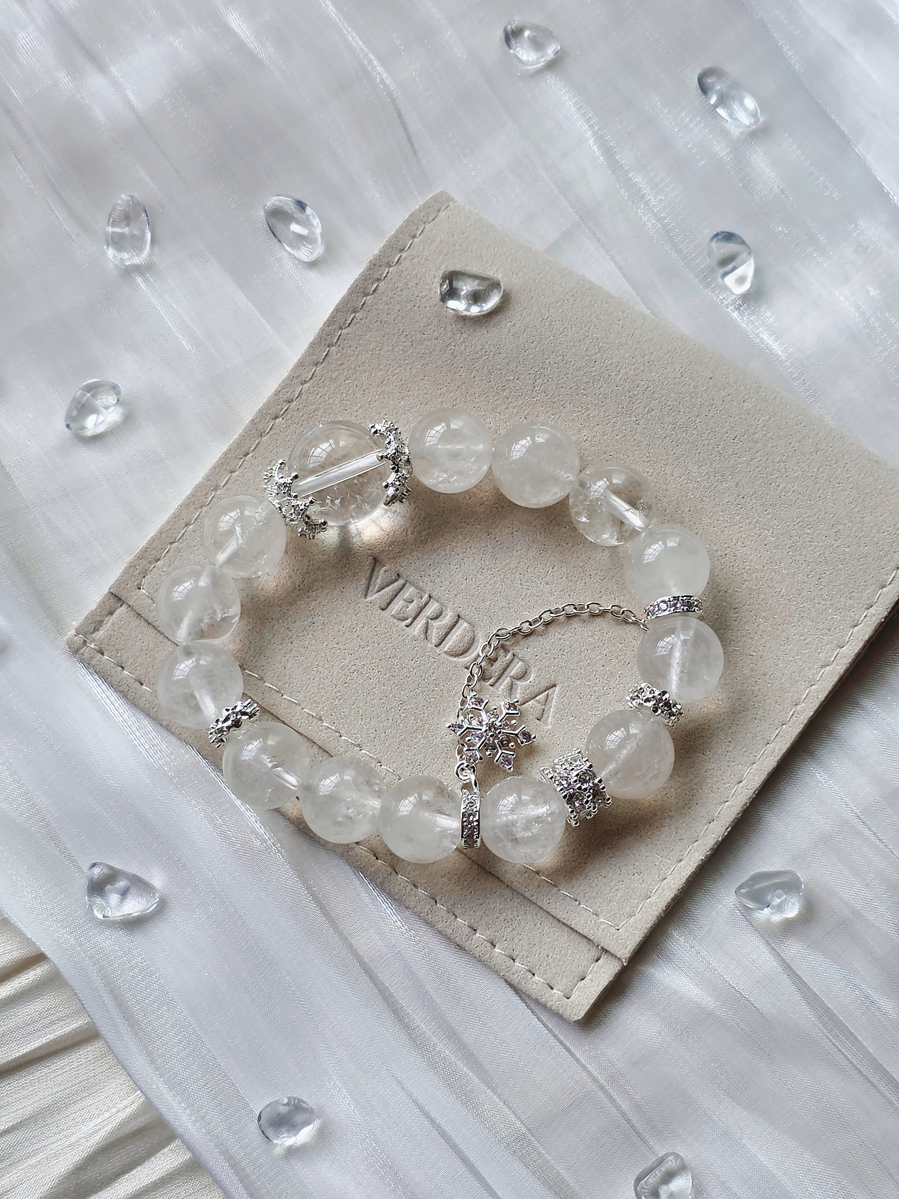 Snowlight Grace — Like light resting on fresh snow.