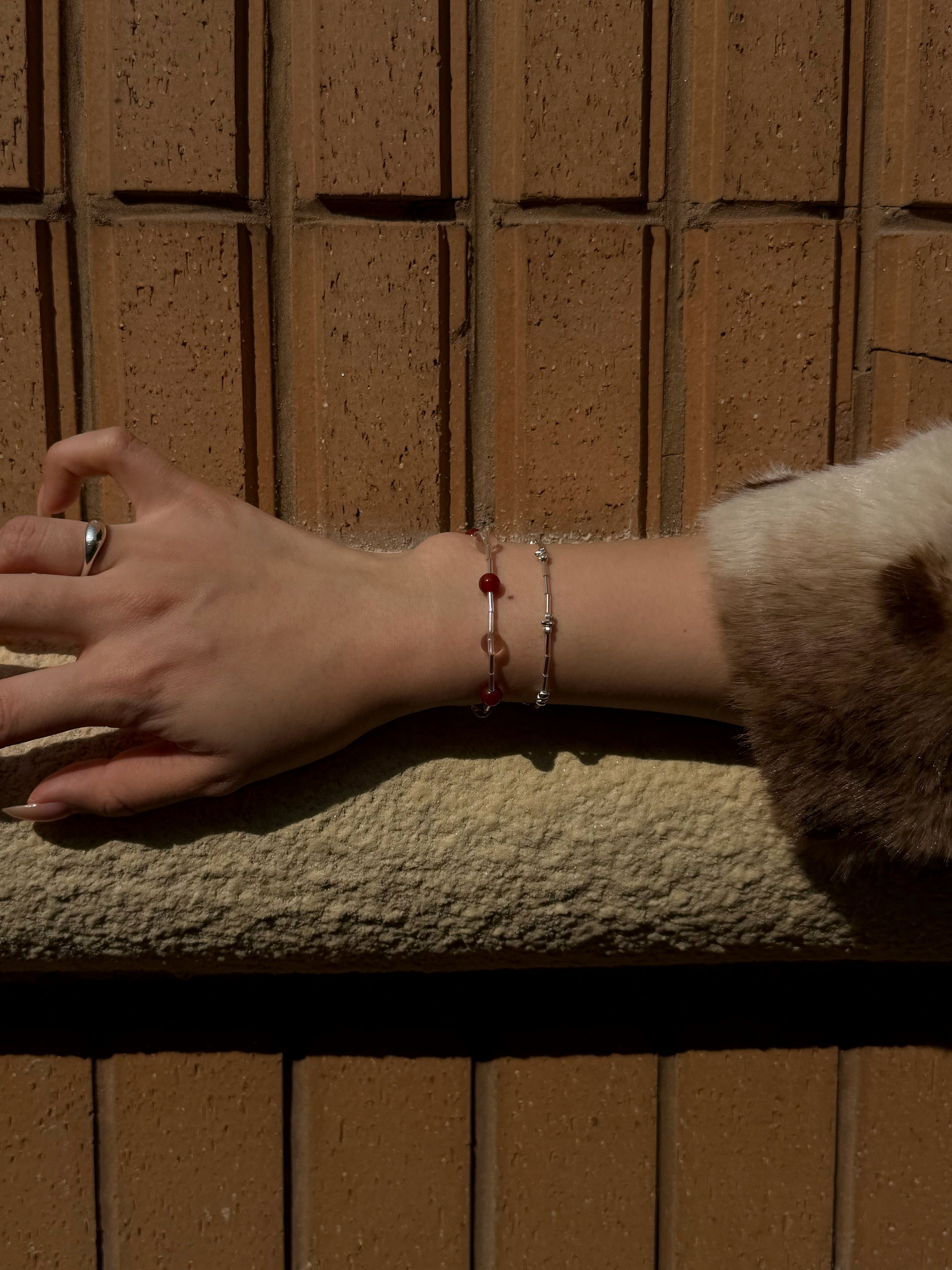 Ruby Echo & Linea | Double Layered Bracelet