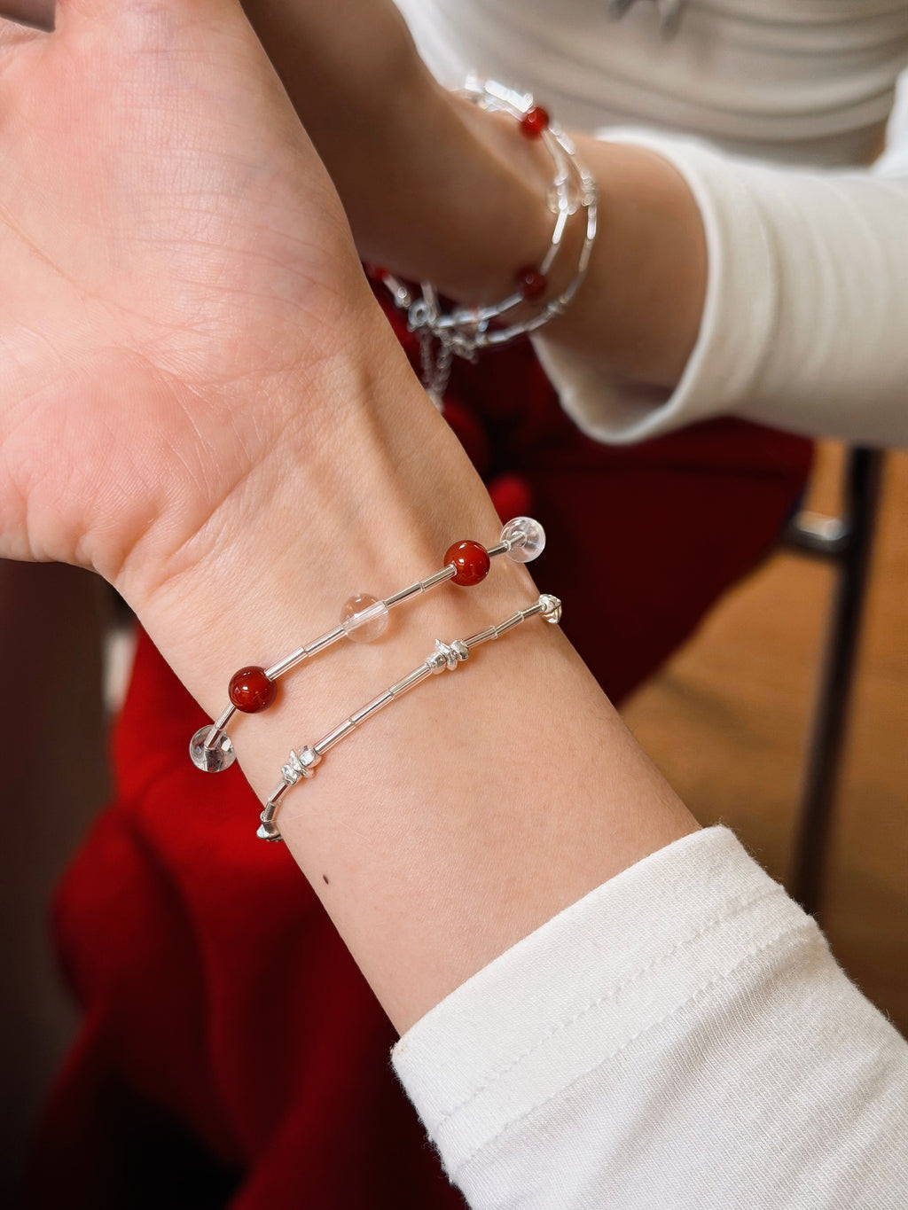 Ruby Echo & Linea | Double Layered Bracelet