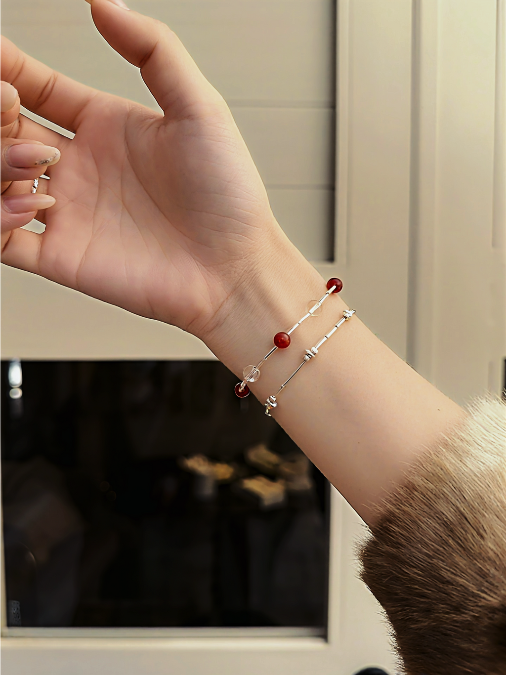 Ruby Echo & Linea | Double Layered Bracelet