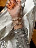 Ivory Reed & Starlink double layered bracelet