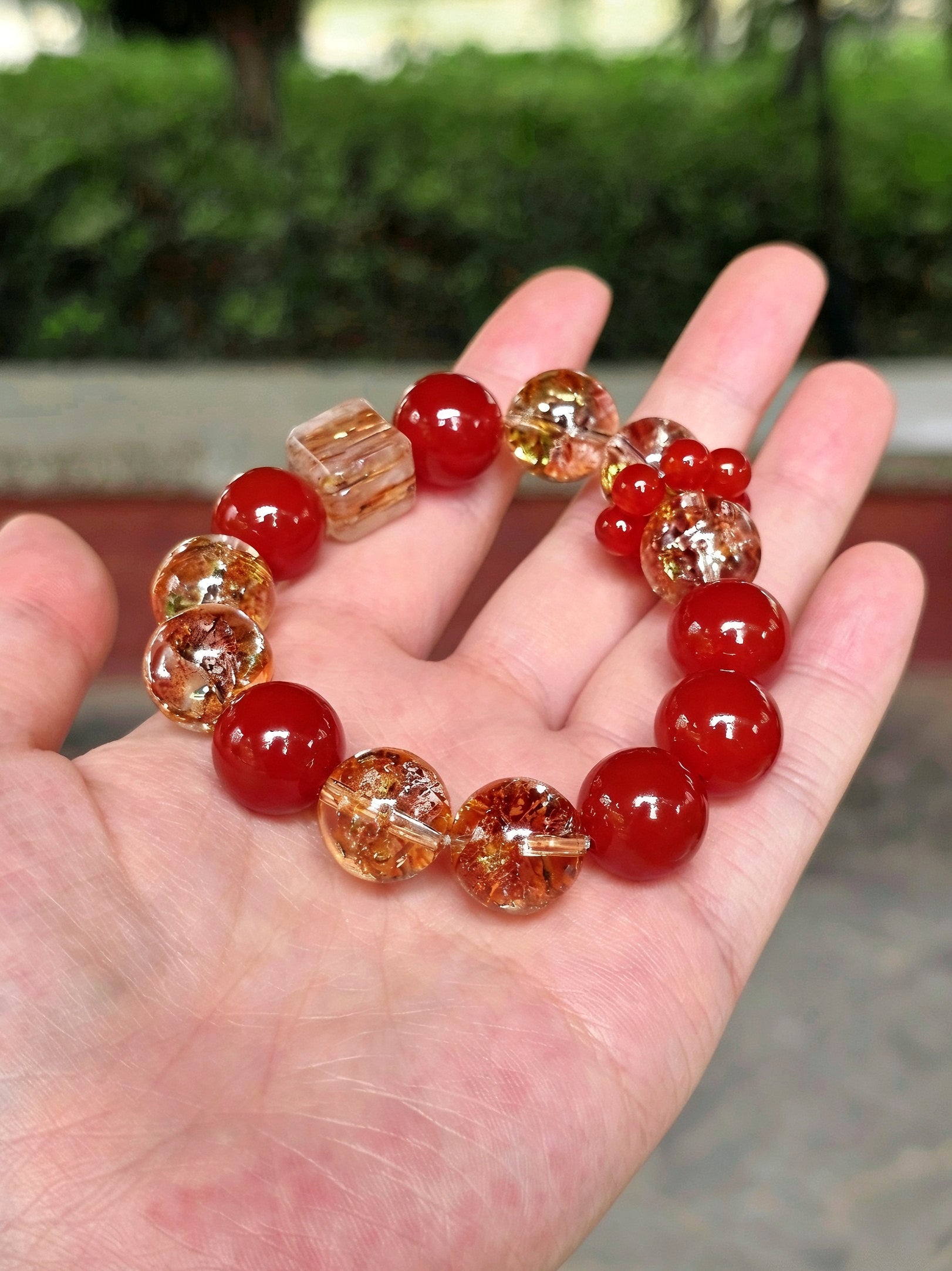 Crimson Flame – Energy Bracelet for Passion & Vitality